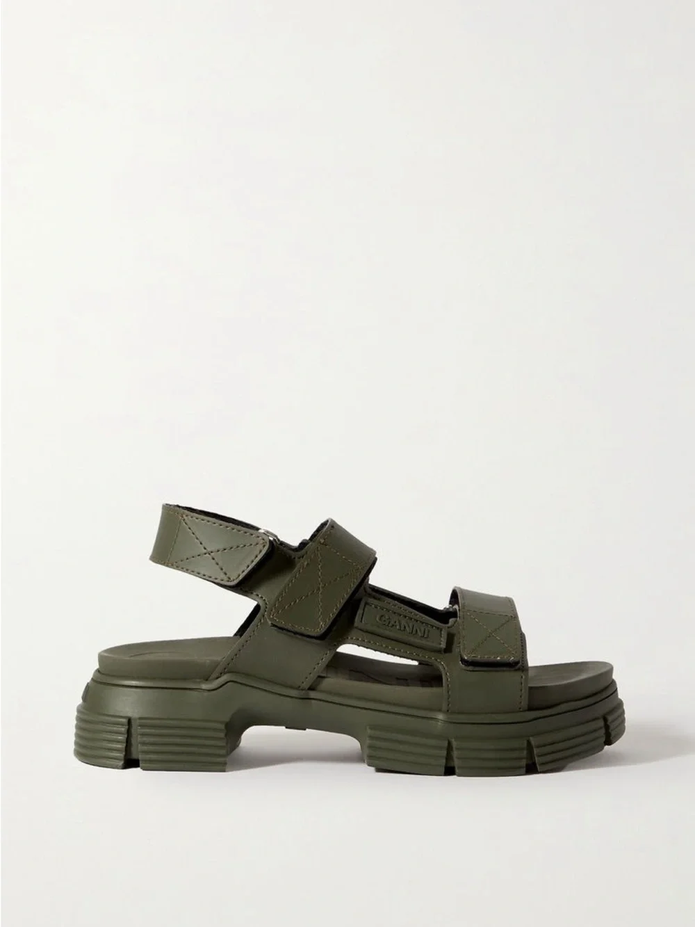 GANNI Recycled Rubber Sandals Kalamata